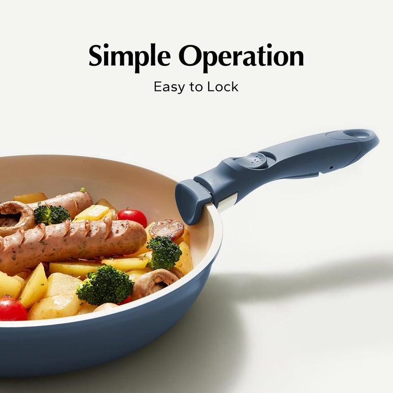 Redchef Removable Handle - Detachable Handle Cookware Replacement, Universal Cookware Handles, Ideal Replacement for All Kitchen Pan (Blue) - Image 2